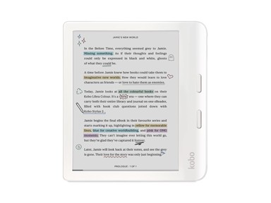 KOBO E-čitač Libra Colour N428-KU-WH-K-CK, 7", 32 GB, WiFi, bijeli